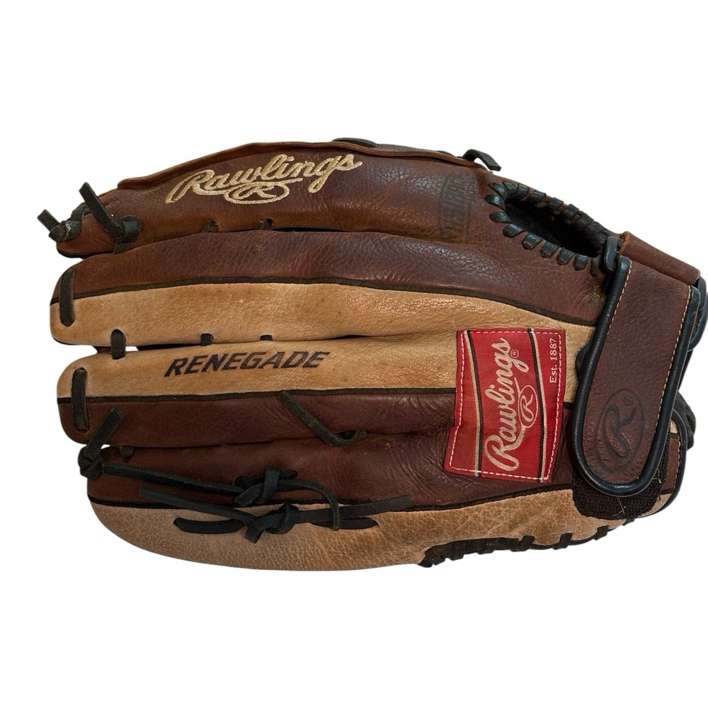 Rawlings Renegade R130RB 13" Softball Baseball Glove RHT All Leather Basket Web